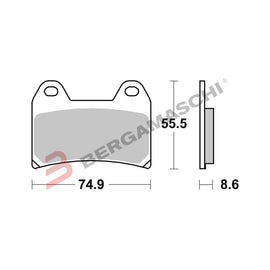 SERIE PASTIGLIE 07BB19SA XT660X 04-16