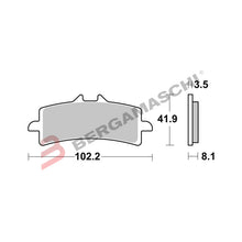 Carica l&#39;immagine nel visualizzatore di Gallery, SERIE PASTIGLIE  07BB37SA GSX-R750 11-17
