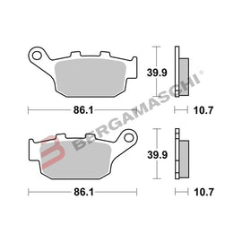 SERIE PASTIGLIE 07HO27SP XL650V TRANSALP