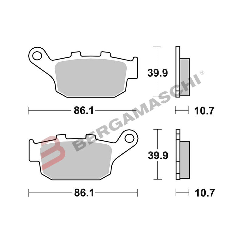 SERIE PASTIGLIE 07HO27SP XL650V TRANSALP