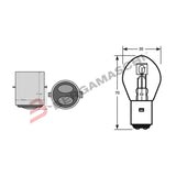 LAMPADINA BILUX 12V 35/35W BA20D