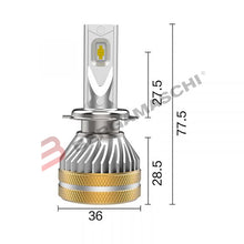 Carica l&#39;immagine nel visualizzatore di Gallery, LAMPADINA A LED H7/H18 12V PX26D