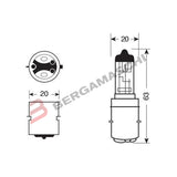 LAMPADINA 12V 35/35W BA20D