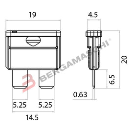 SCATOLA 100 FUSIBILI A LAMA 30A VERDE