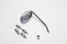 Carica l&#39;immagine nel visualizzatore di Gallery, SPECCHIO CHROME OVALE DX ASTA CORTA D.10