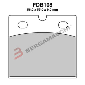 SERIE PASTIGLIE FRENO FDB108EF