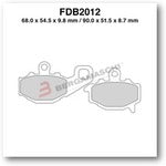 PASTIGLIE FERODO FDB2012EF