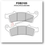 PASTIGLIE FERODO FDB2105EF