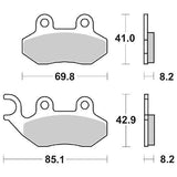 SERIE PASTIGLIE FRENO FDB2190EF TWEET 50 2010>2013