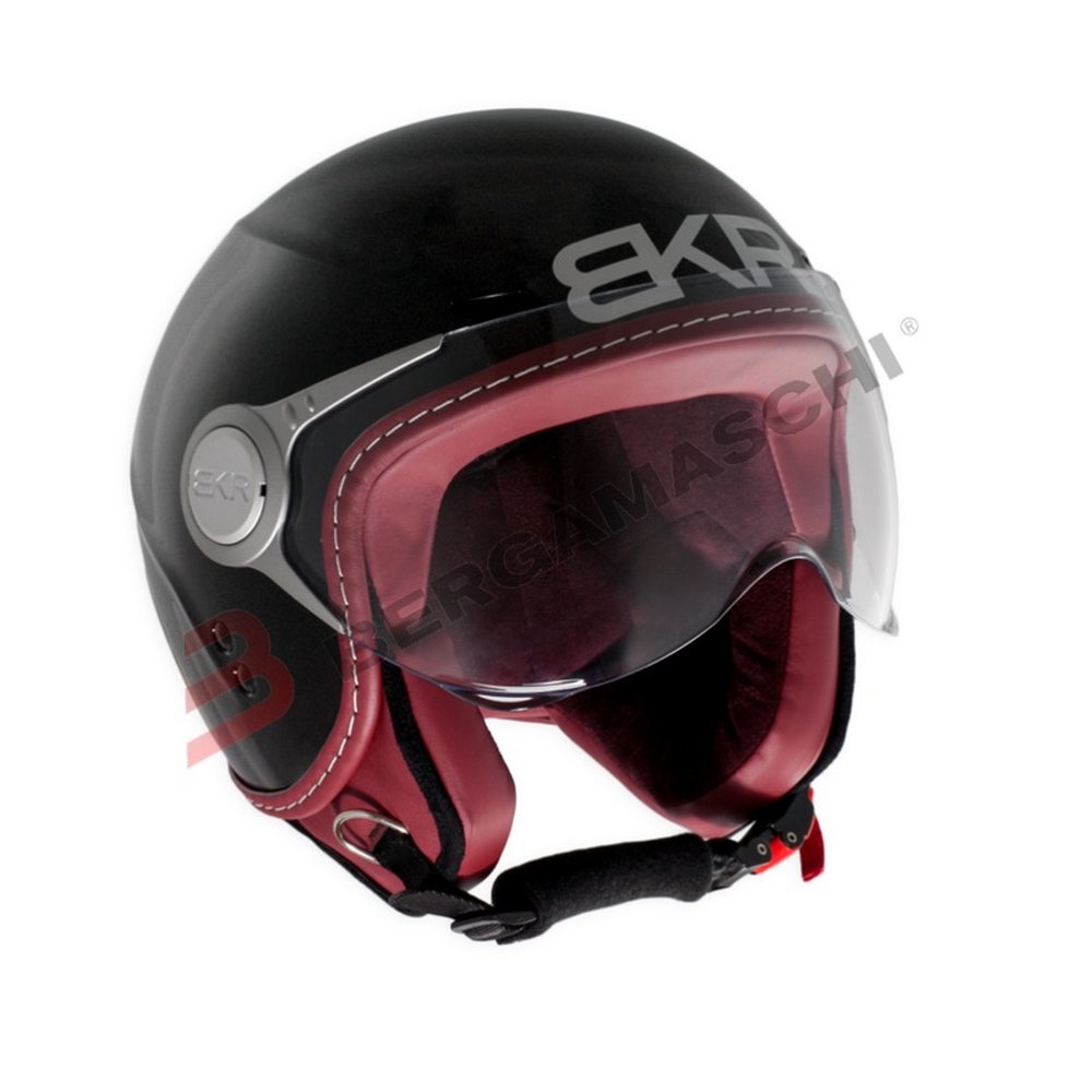 CASCO JET BKR DUE NERO OPACO 53/54 XS