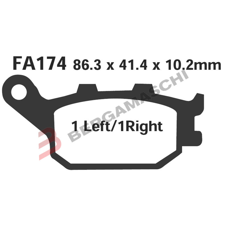 SERIE PASTIGLIE FA174 CB600F HORNET