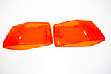 COPPIA VETRI FRECCE POSTERIORI ARANCIONI VESPA PX 125-150-200
