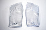 COPPIA VETRI FRECCE POSTERIORI BIANCHI VESPA PX 125-150-200