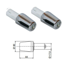 Carica l'immagine nel visualizzatore di Gallery, COPPIA TERMINALI CONICI - CROMATI
