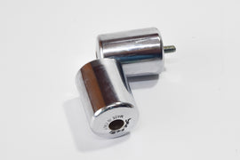 COPPIA TERMINALI CROMATI PIAGGIO-GILERA