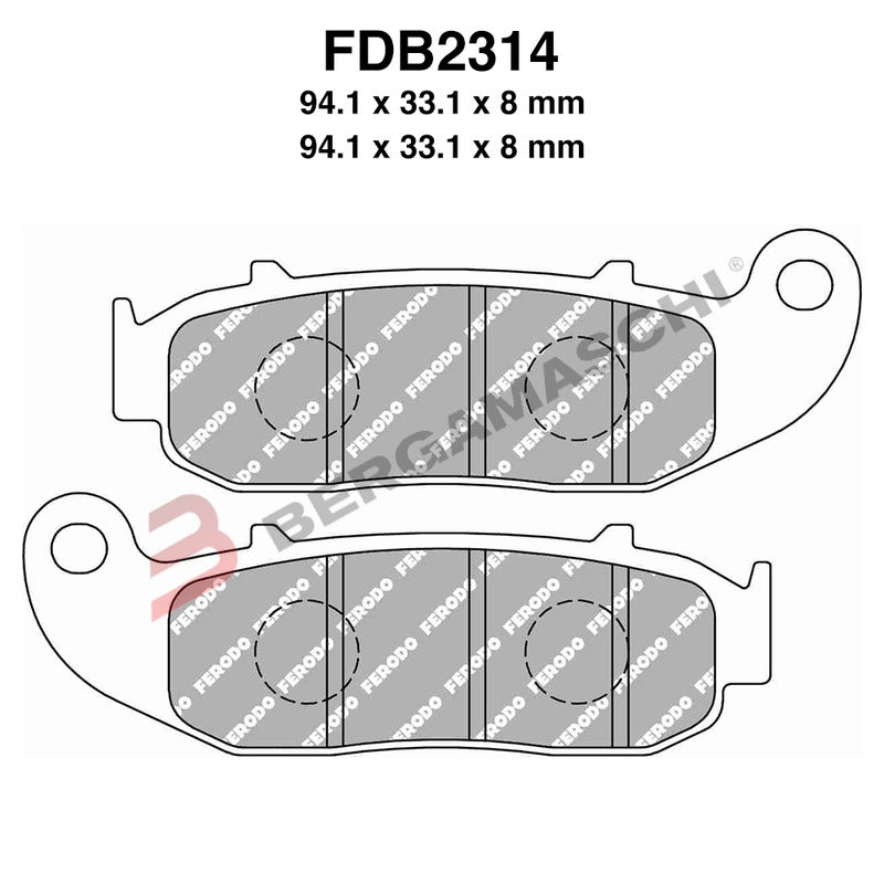BGFDB2314EF - FDB2314EF - PASTIGLIE FERODO FDB2314EF