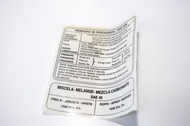 ADESIVO ISTRUZ RODAG LAMBRETT LI 125-150