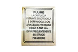 ADESIVO MANUTENZIONE FILTRO ARIA LAMBRETTA LI I-II SERIE-TV