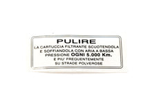 Carica l&#39;immagine nel visualizzatore di Gallery, ADESIVO MANUT FILTRO ARIA LAMBR LI-TV 3S