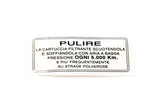 ADESIVO MANUTENZIONE FILTRO ARIA LAMBRETTA LI III SERIE-SPECIAL-SX-TV-DL-J 50