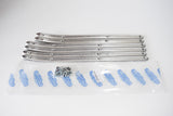 SET 6 LISTELLI POGGIAPIEDI ALLUMINIO LAMBRETTA LC 125