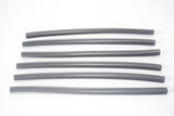 KIT PROFILI IN GOMMA COLORE GRIGIO PER LISTELLI ALLUMINIO ANTERIORI LAMBRETTA A-B 1-2 SERIE-TV 1-2-3 SERIE