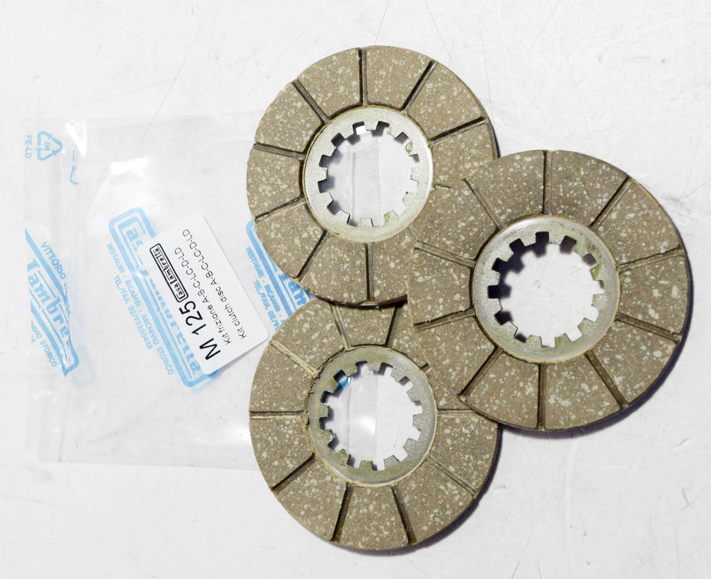 SERIE DISCHI FRIZ LAMBRETTA A-B-C-D 125