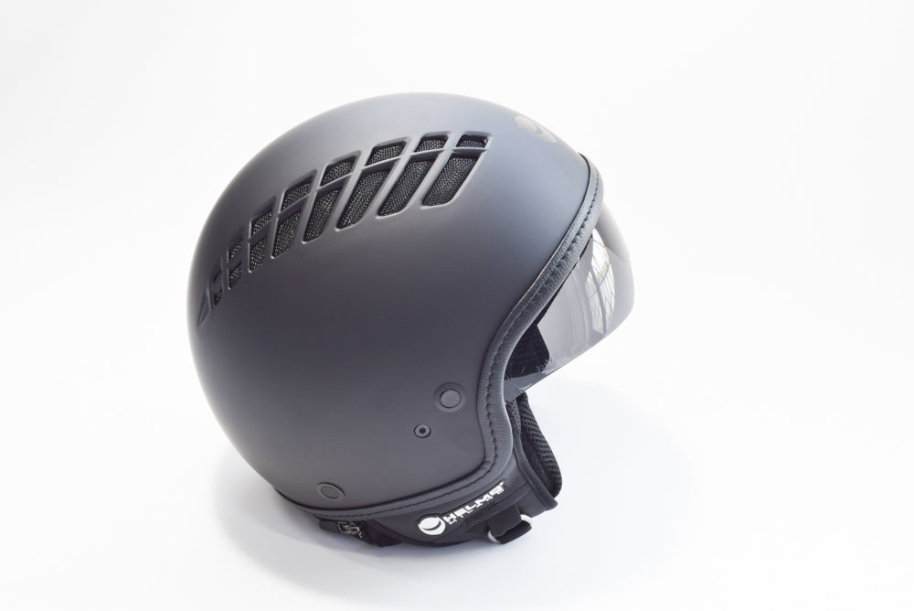 CASCO VIACOLVENTO NERO GRIGLIA NERA L