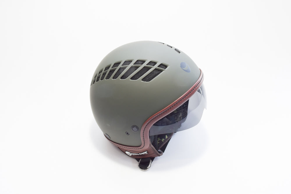 CASCO VIACOLVENTO VERDE GRIGLIA NERA XS
