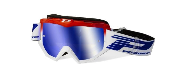 OCCHIALI PROGRIP 3201-130 FL ROSSI/BIANC