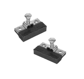 COPPIA PATTINI FRENO NERI BICI C/DADO