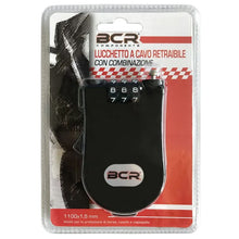 Carica l&#39;immagine nel visualizzatore di Gallery, LUCCHETTO A CAVO RETRAIBILE CON COMBINAZ