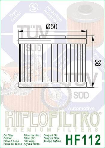 AHHF112 - FILTRO OLIO HF112 NX DOMINATOR 650 88-00