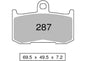 OG442P28703 - COPPIA PASTIGLIE FRENO NISSIN ST