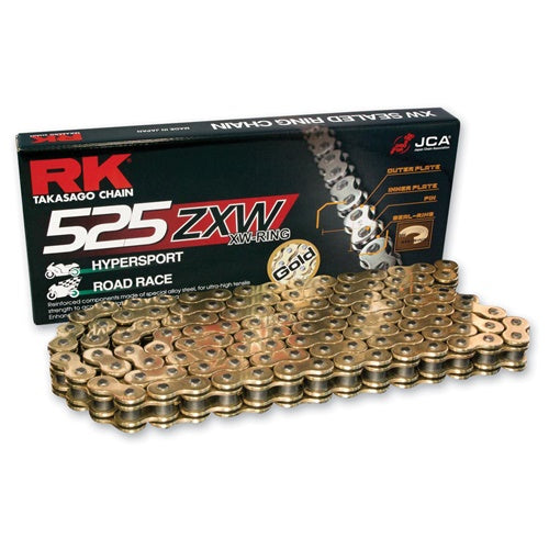 CATENA RK GB 525 ZXW 120 MAGLIE GOLD