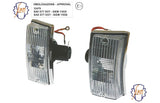 COPPIA FRECCE ANTERIORI BIANCHE VESPA PX 125-150-200