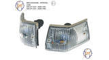 COPPIA FRECCE POSTERIORI BIANCHE VESPA PX 125-150-200