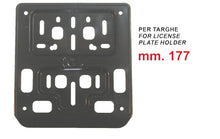 Carica l'immagine nel visualizzatore di Gallery, PORTATARGA MOTO 177MM