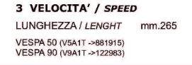 TUBO COMANDO CAMBIO VESPA 50-90