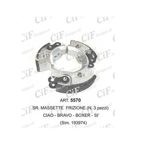 MASSETTE FRIZIONE CIAO-BRAVO 3 PEZZI