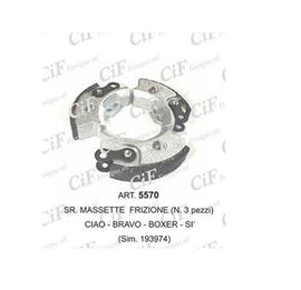 MASSETTE FRIZIONE CIAO-BRAVO 3 PEZZI