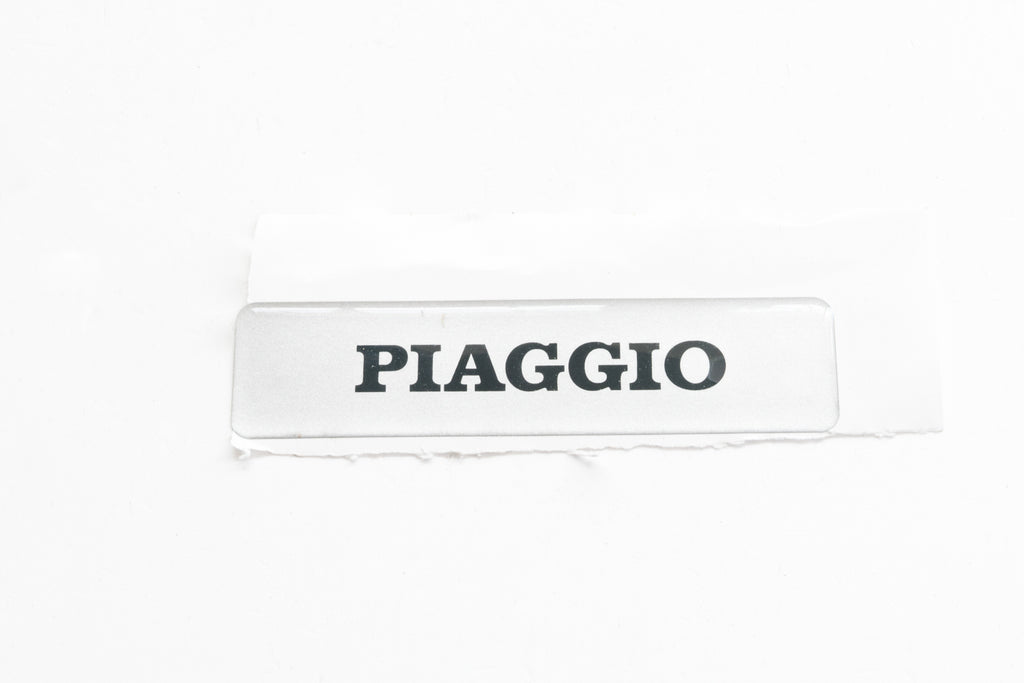 TARGHETTA PIAGGIO RESINATA ADESIVA X F
