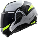 569102167M - CASCO MODULARE FF910 ADVANT II TRIPLE LIGHT GREY H-V YELLOW TAGLIA M