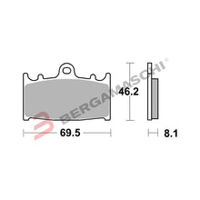 Carica l&#39;immagine nel visualizzatore di Gallery, BG07KA13SR - PASTIGLIE BREMBO SR 07KA13SR