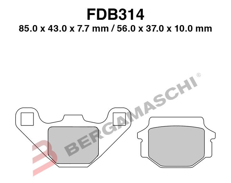 BGFDB314EF - PASTIGLIE FERODO FDB314EF