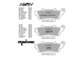 OG442P250R2 - COPPIA PASTIGLIE FRENO NISSIN ST SP