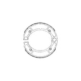 CP00244 - SERIE GANASCE FRENO POSTERIORE 'DR' MAJESTY 250 DAL 1996 AL 1998