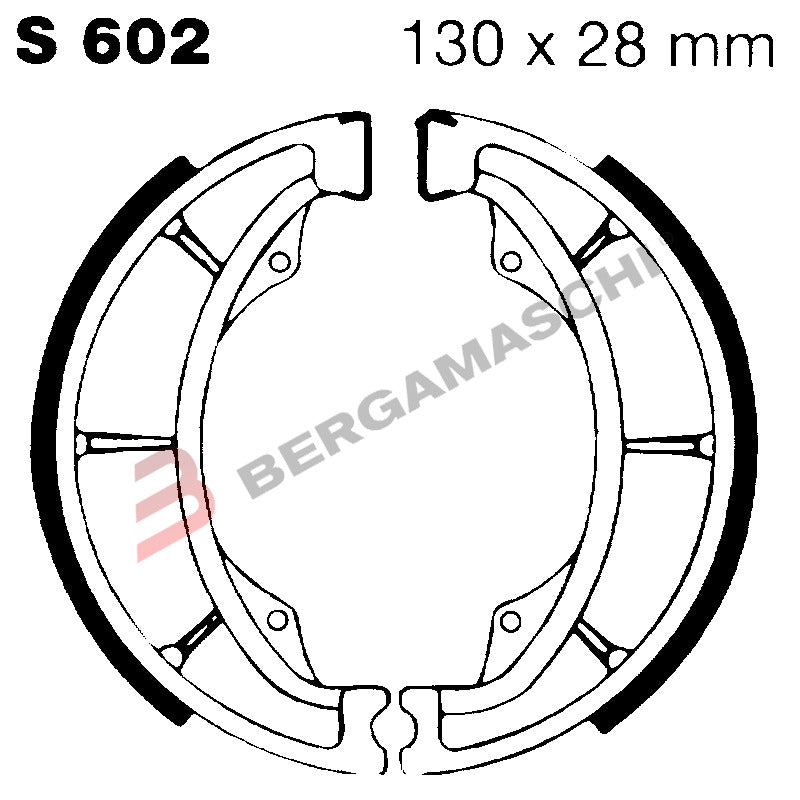 BGR2560200 - SERIE GANASCE S602 VL 250 INTRUDER 00-07