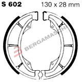 SERIE GANASCE FRENO POSTERIORI S602 VL 250 INTRUDER DAL 2000 AL 2007-AQUILA 125-HYOSUNG RX 125-DR 600 DAL 1986-1988
