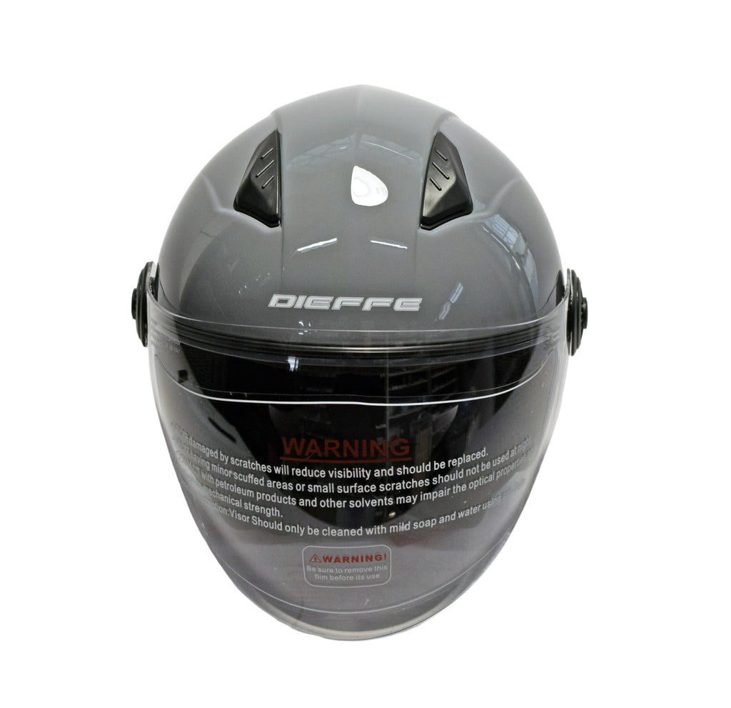 N4DF34SGM - CASCO JET SHINY GREY TG.M